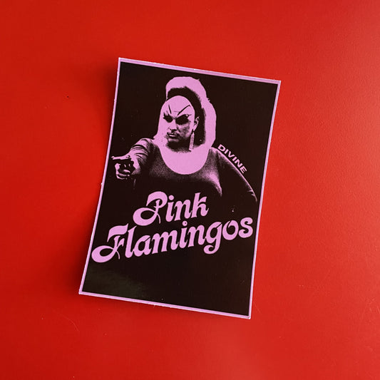 Sticker Pink Flamingos
