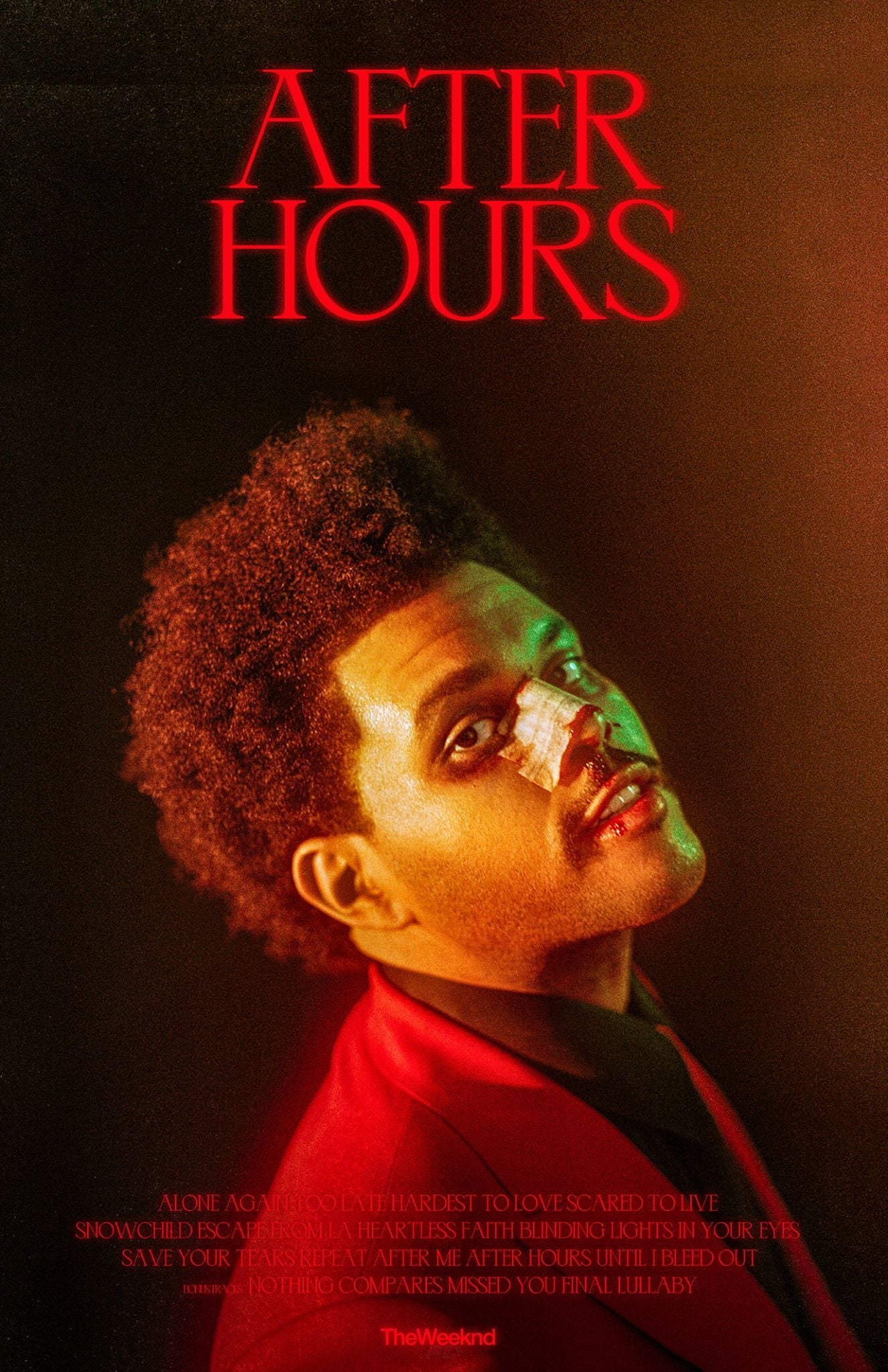 Poster: the weeknd – Visual Print