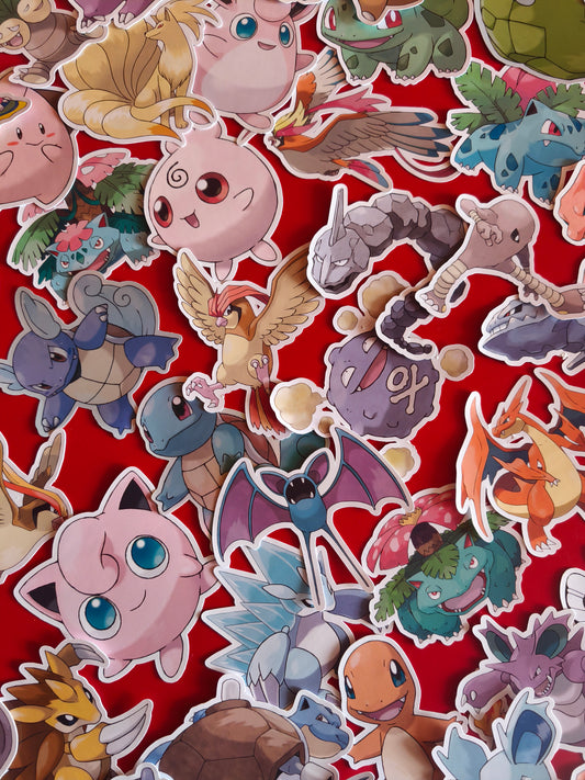 81 Stickers Pokemón
