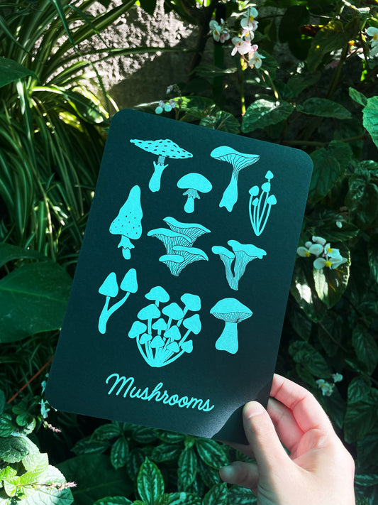 Print - Mushrooms