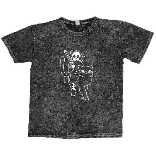Diseño Skull Cat / Mineral Wash