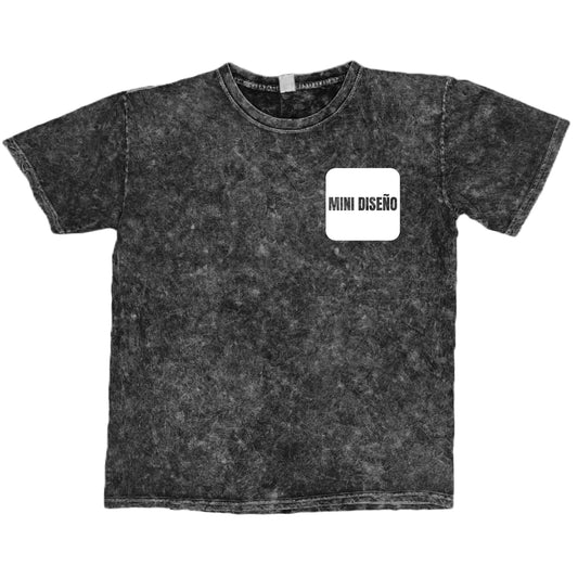 Poleras Personalizadas/Mini Diseños - Manga Corta/Mineral Wash