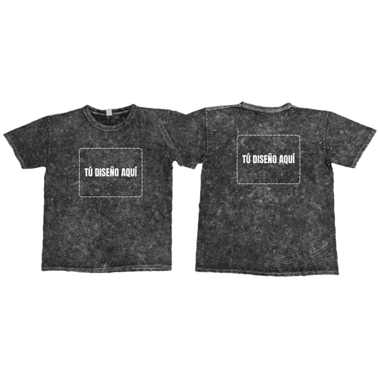 Poleras Personalizadas A4 - Manga Corta/ Mineral Wash