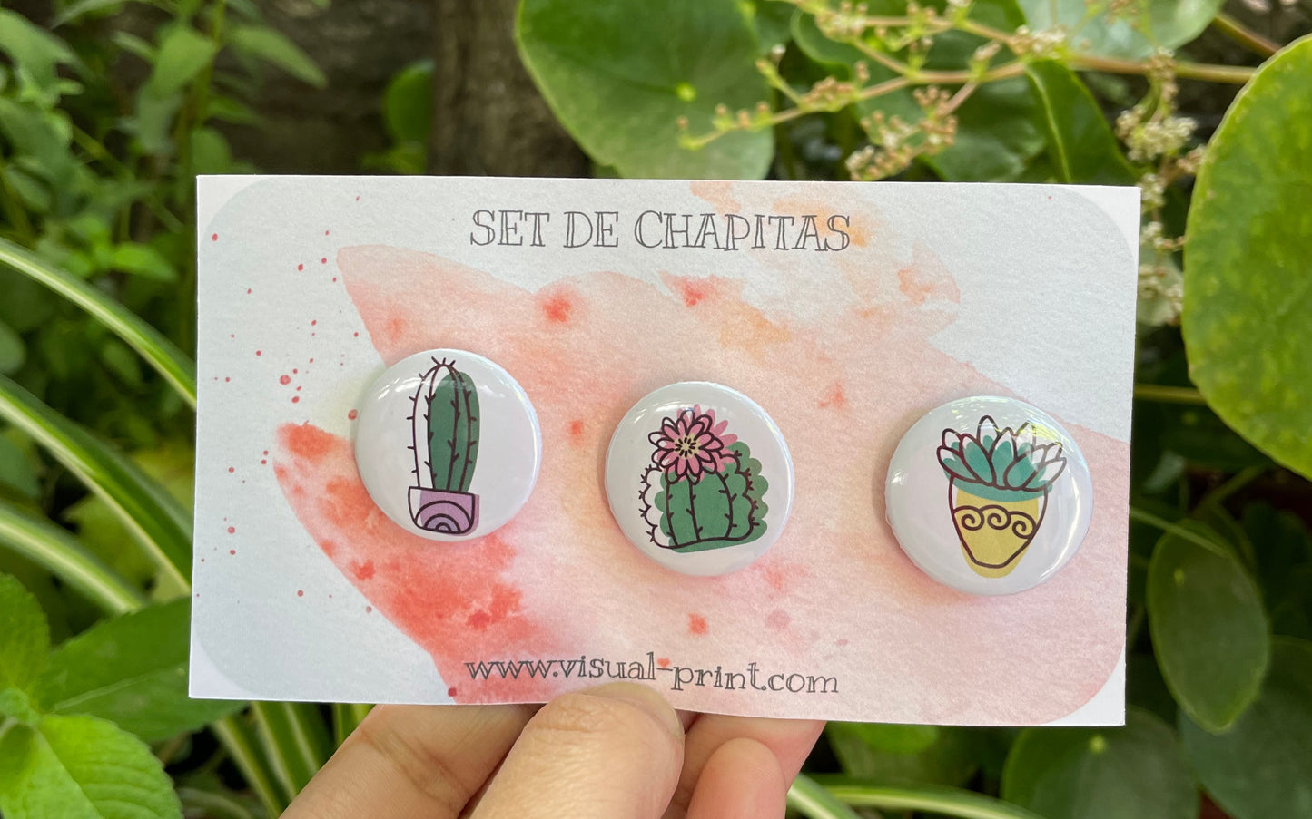 Pack Chapitas Cactus