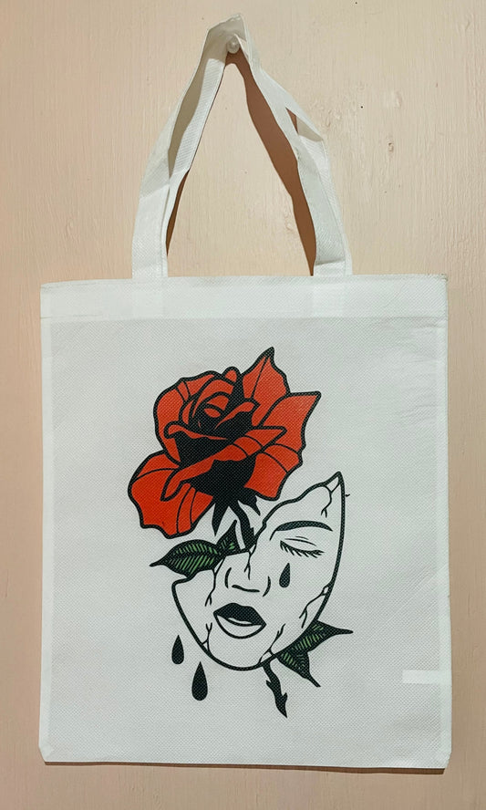 Totebag Face Rose