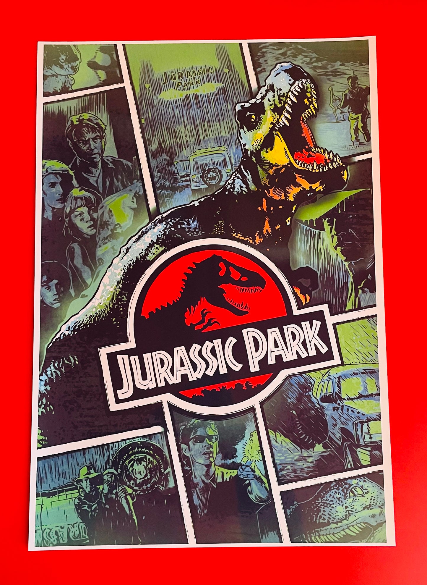 Jurassic Park - Postcards + Poster