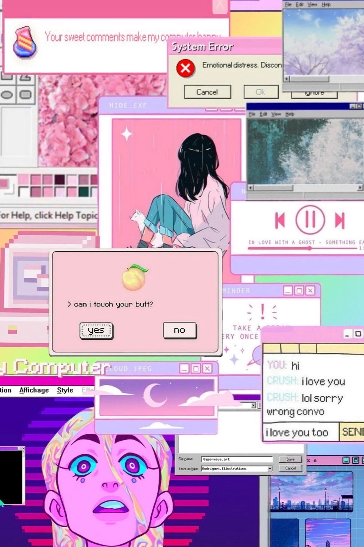 Afiches A4 - Vaporwave