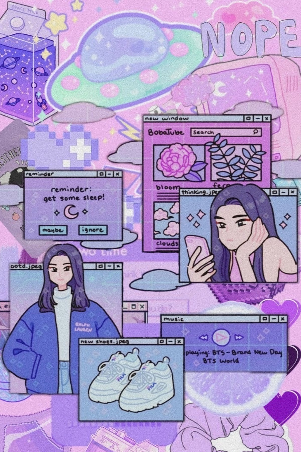 Afiches A4 - Vaporwave