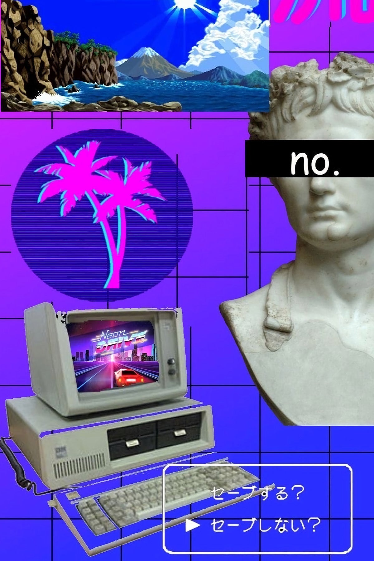 Afiches A4 - Vaporwave