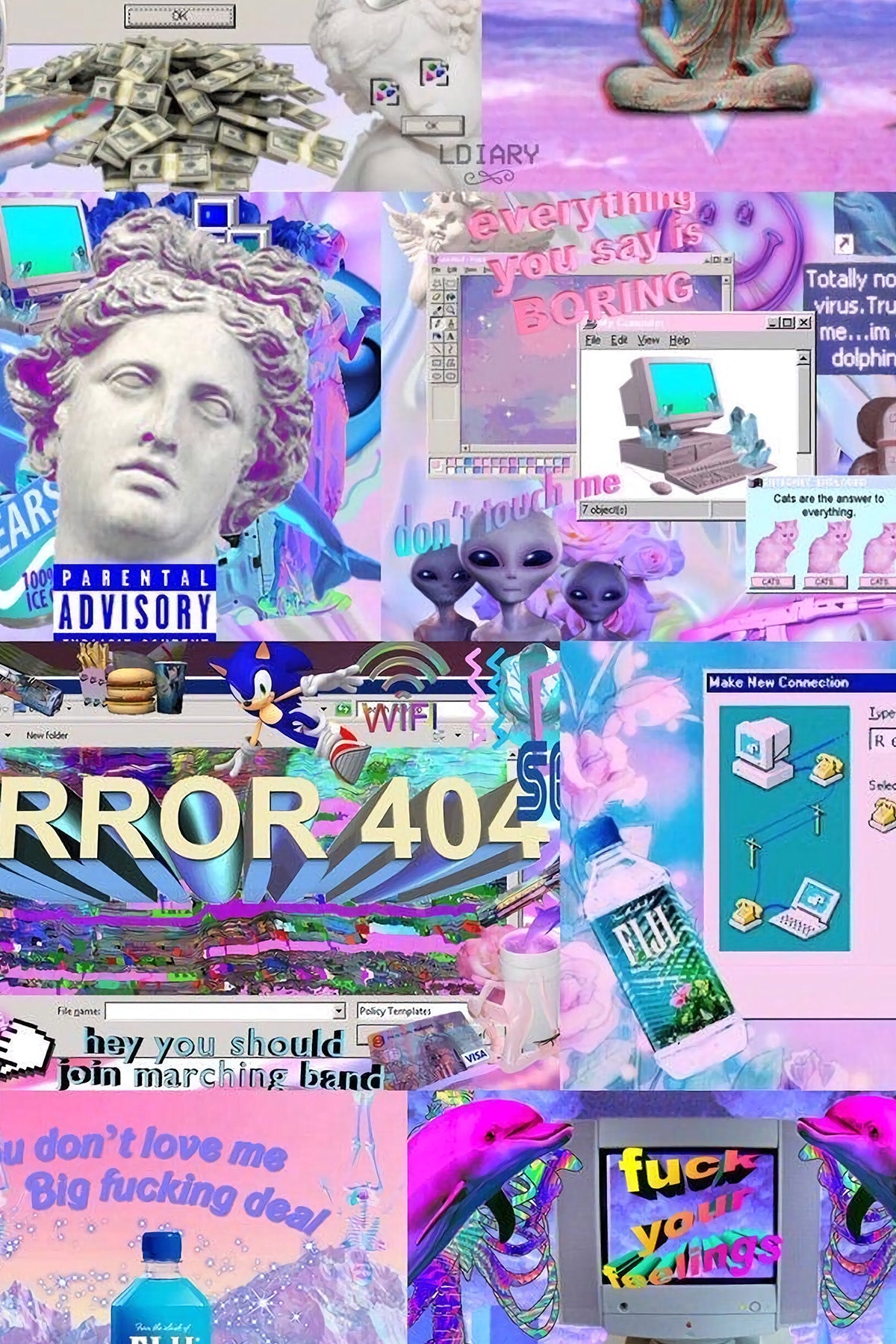 Afiches A4 - Vaporwave