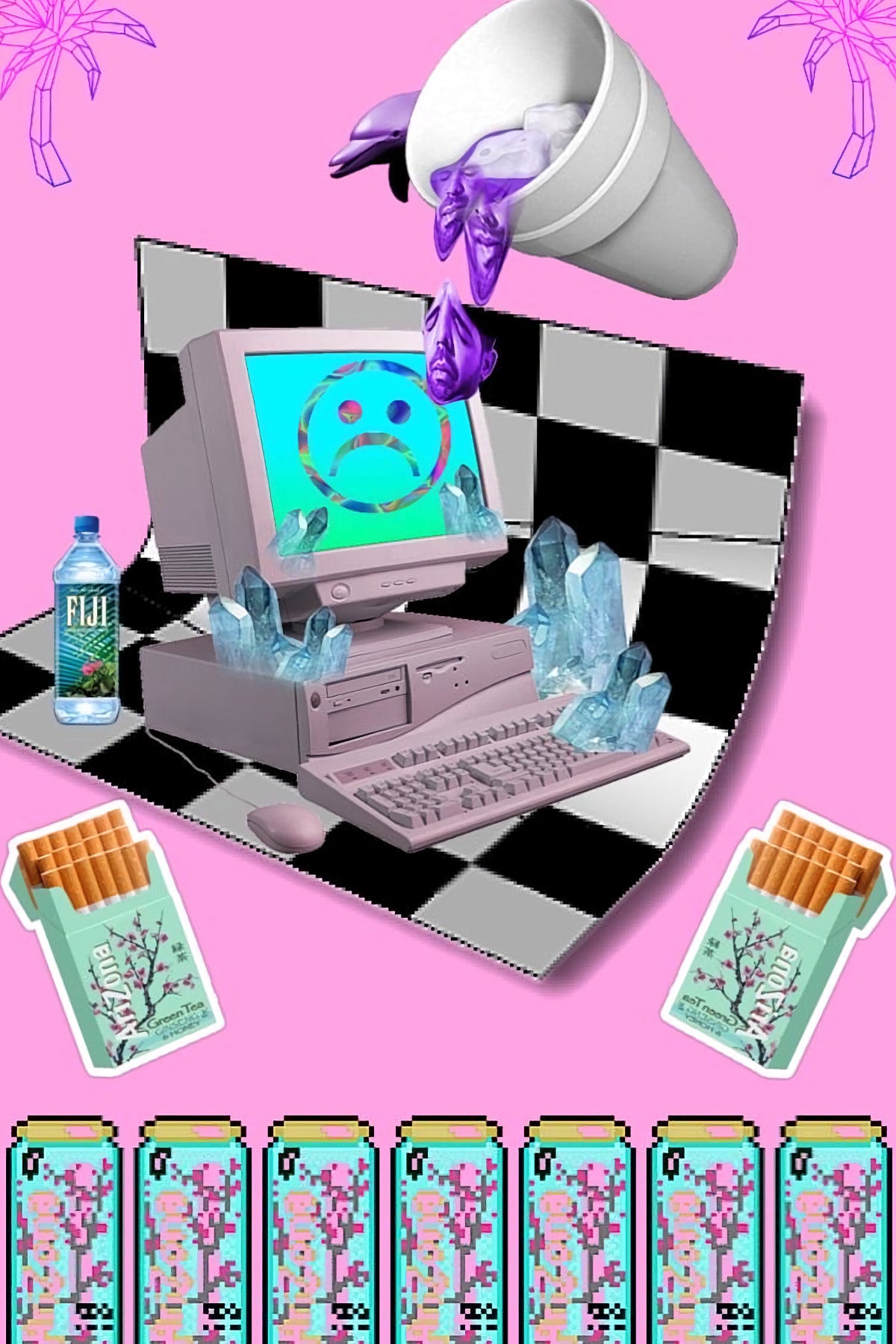 Afiches A4 - Vaporwave